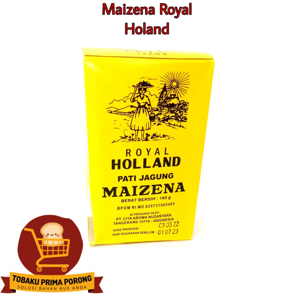 

Royal Holland Tepung Maizena Jagung Pati Roti 160 Gram