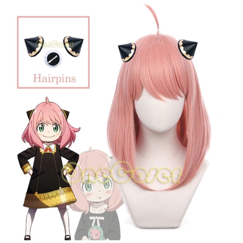 (Ready stock) Wig Anya Forger Spyxfamily Taobao Brand Manmei