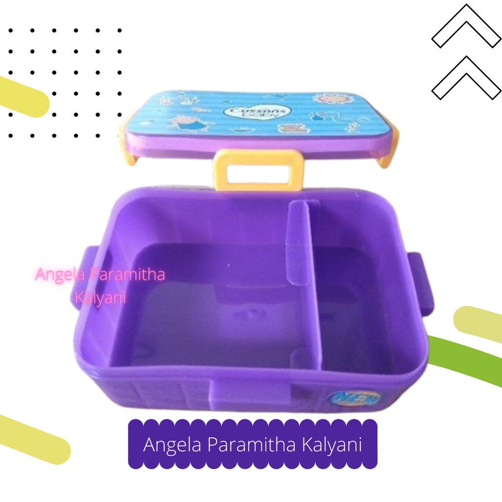 Cussons lunch box / kotak makan / kotak bekal (warna random)