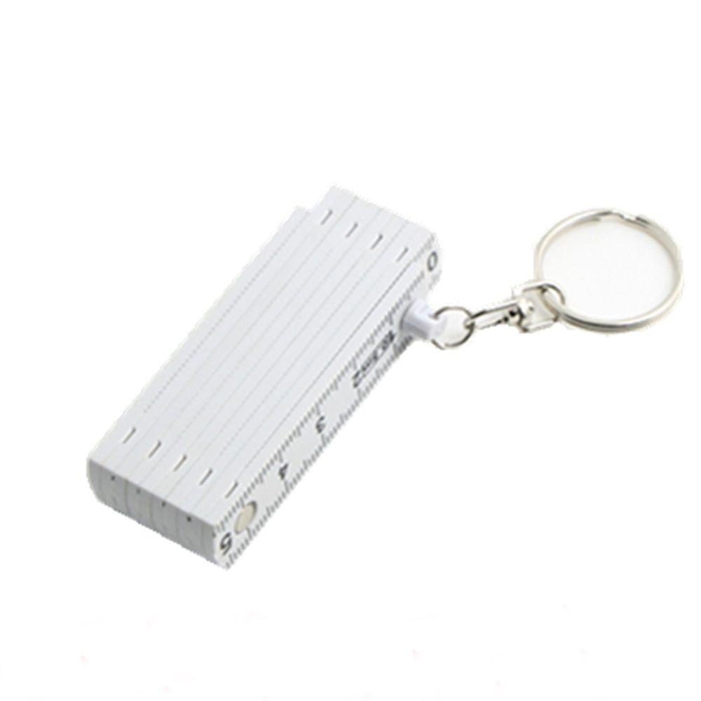 Lanfy Alat Ukur Portable 50cm Lipat Key Finder Penggaris Tape Gantungan Kunci