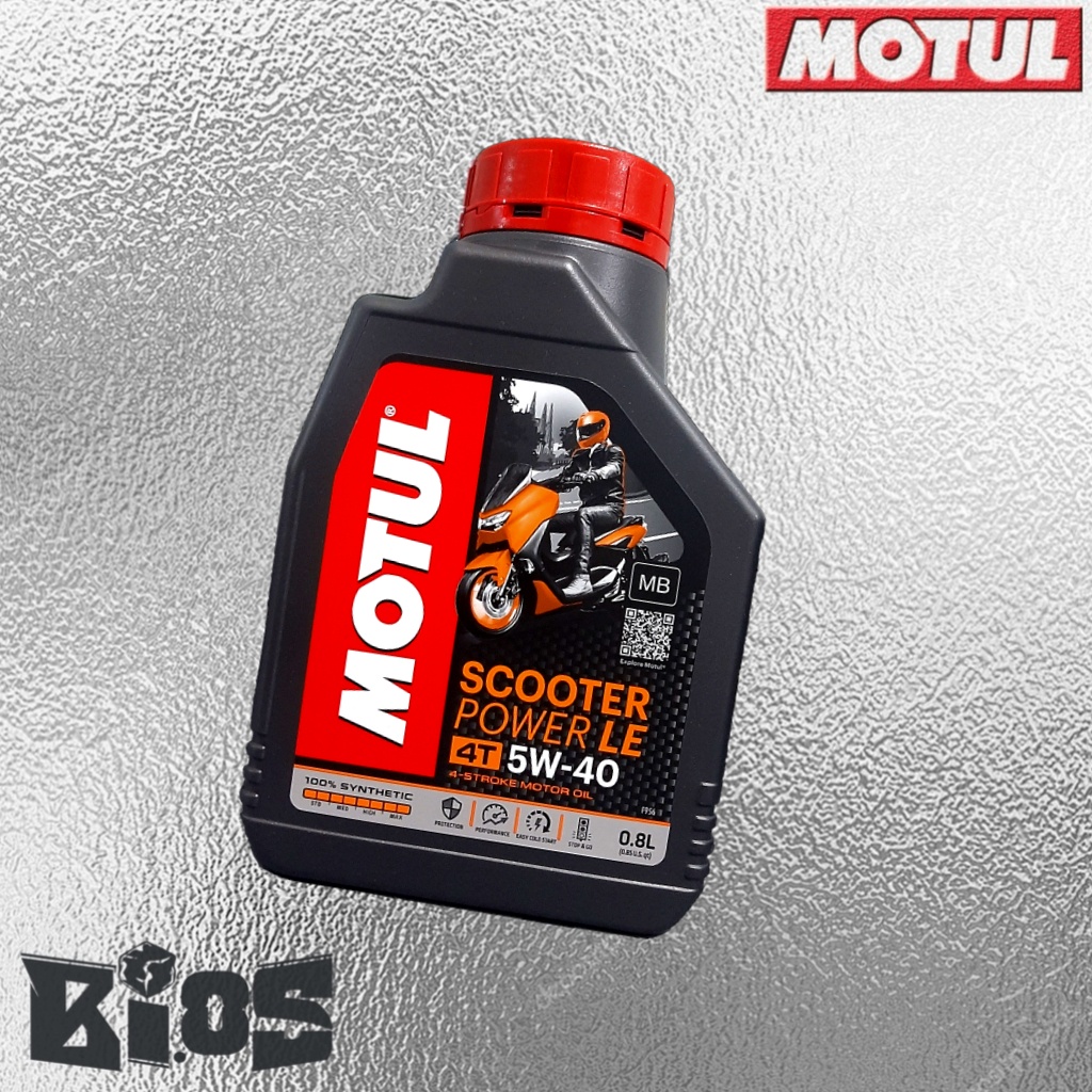 MOTUL SCOOTER POWER LE 5W40 100% SINTETIK 1L &amp; 800ML ORIGINAL