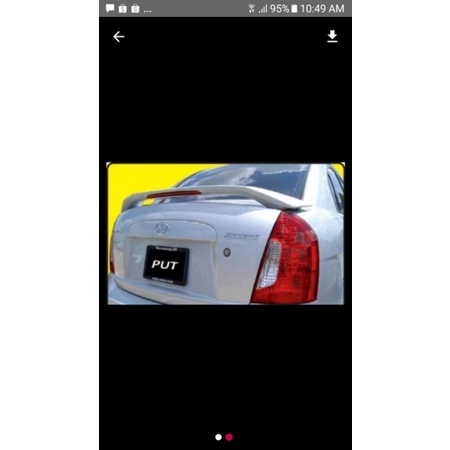 spoiler sedan hyundai accent lampu