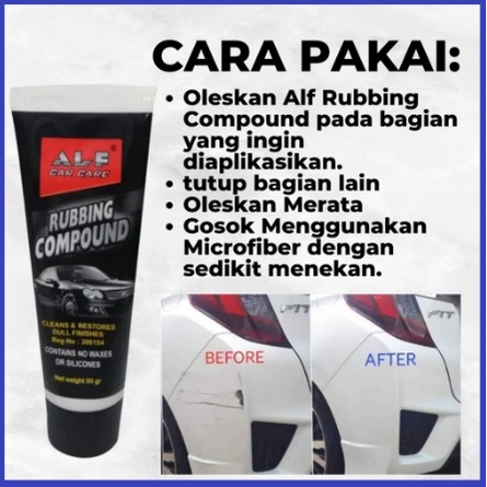 Rubbing Compound Alat Penghilang Baret Lecet Bemper Body Dinding  Part Mobil Motor Terbukti - Kumpob Poles - Scratch Remover