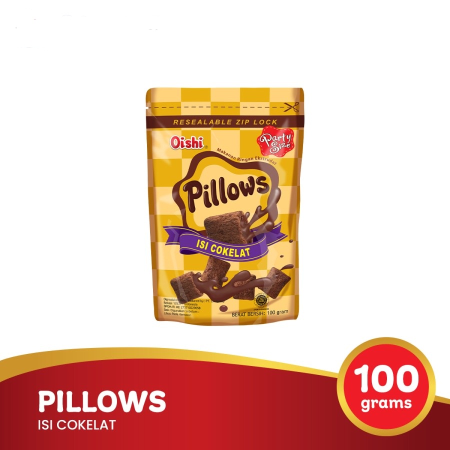 

PILLOWS ISI COKELAT OISHI 100GR CHOCOLATE SNACK