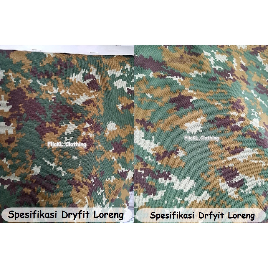 Bahan Kain Kaos Baju Dryfit  Nike Brazil Loreng Ormas Olahraga Jersey