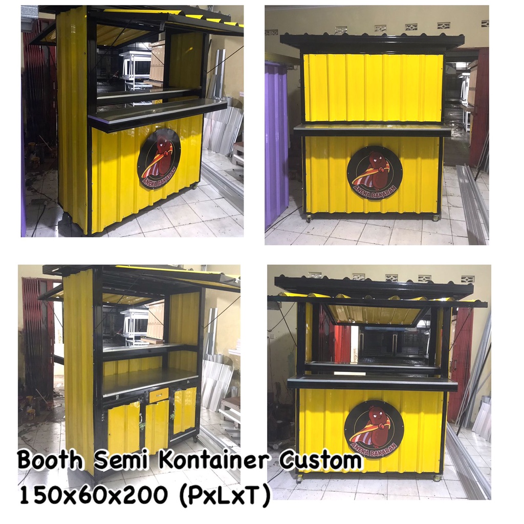 Jual Gerobak Booth Semi Kontainer Custom Gerobak Murah Gerobak Kekinian