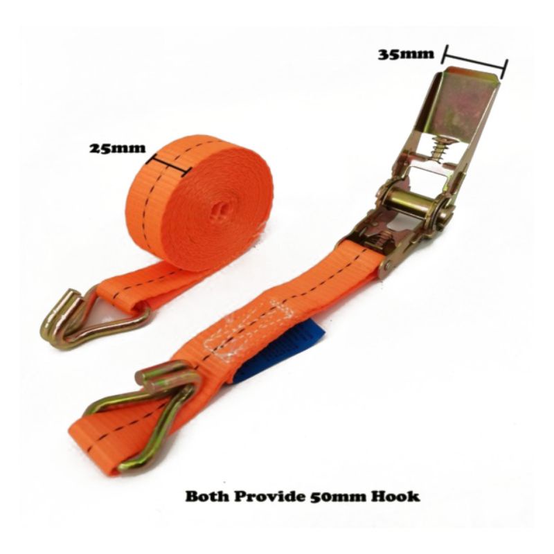 Tali Pengikat krek Bell Sound Track Bell Rachet tie down 5 meter x 1" (2,5 cm) Tali pengikat barang 