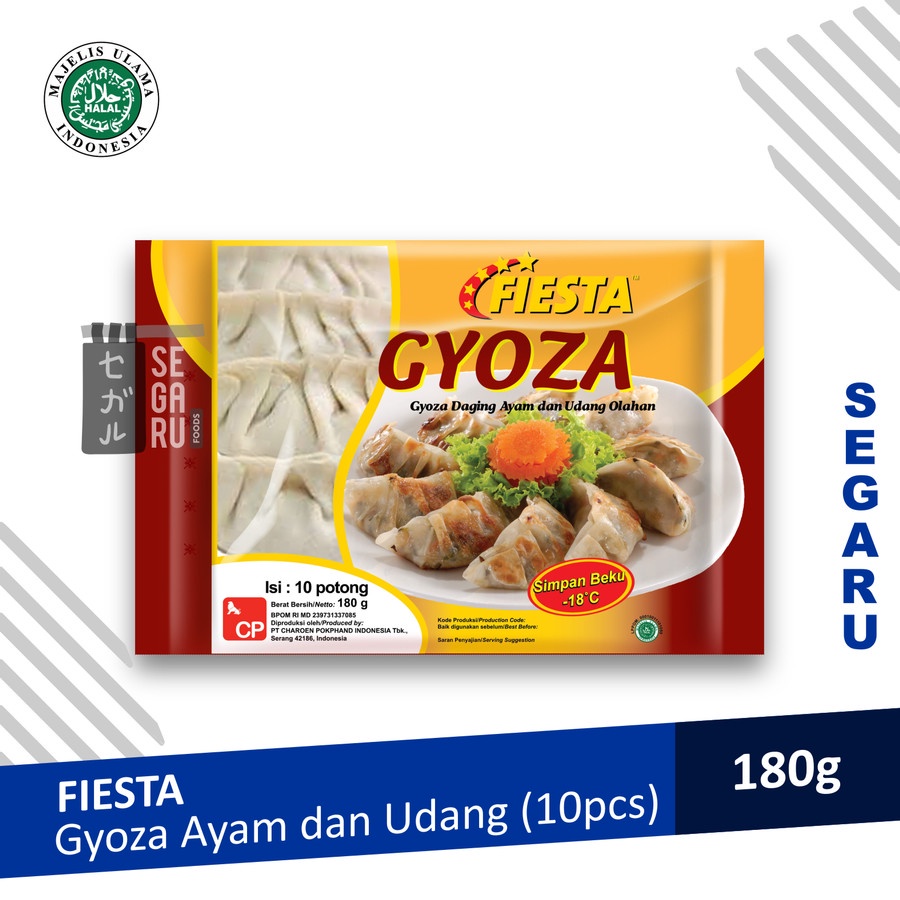 

FIESTA Gyoza Ayam dan Udang Halal isi 10 pcs 180 gram