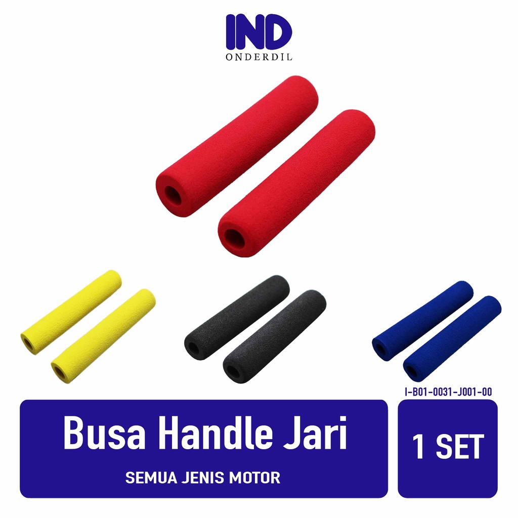 Busa Handle-Handel-Hendel Grip-Fat-Pad-Handfat-Handgrip-Handpad-Handlegrip Rem-Kopling Karet Jari-Jari Hitam/Merah/Biru