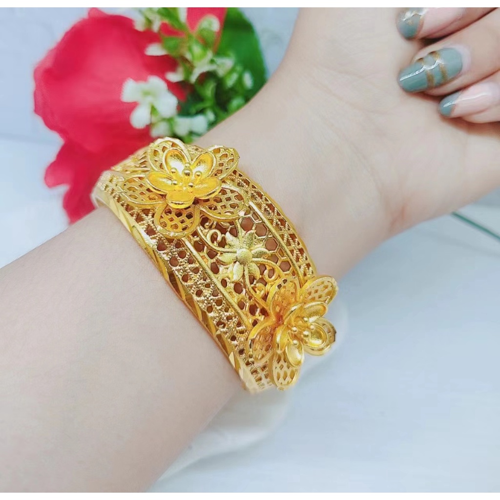 Gelang Xuping Lapis Emas 24K Perhiasan Fashion W09/10