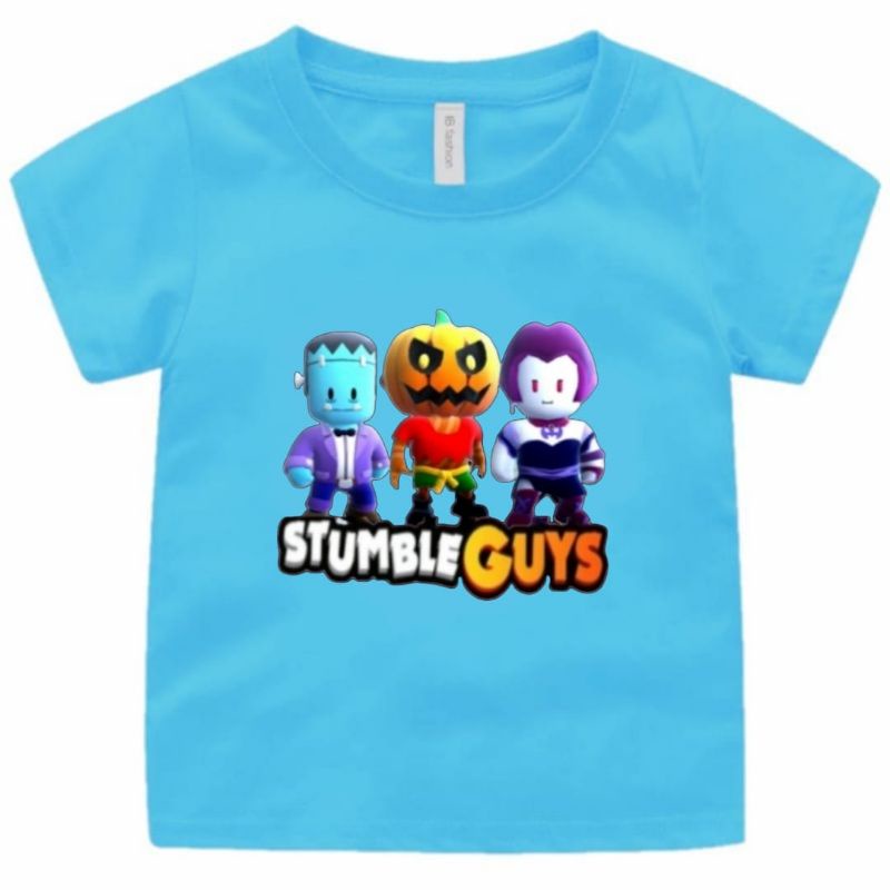 BAJU KAOS ANAK STUMBLE GUYS HALLOWEN UNISEX 1-12 TAHUN UKURAN S,M,L,XL,XXL,XXXL