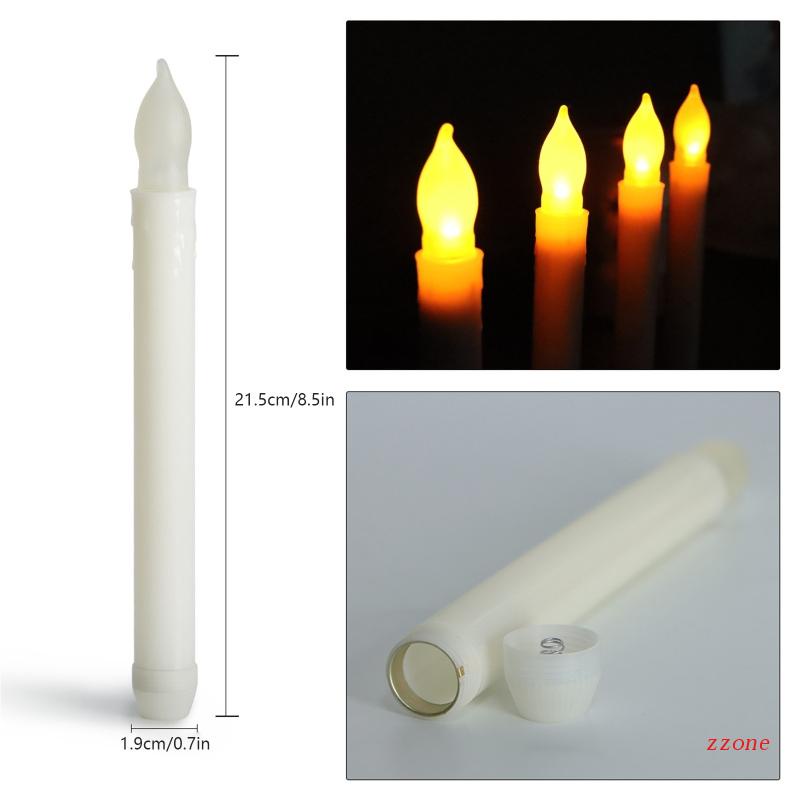 12pcs / set Lampu Led Elektrik Tanpa Api Untuk Dekorasi