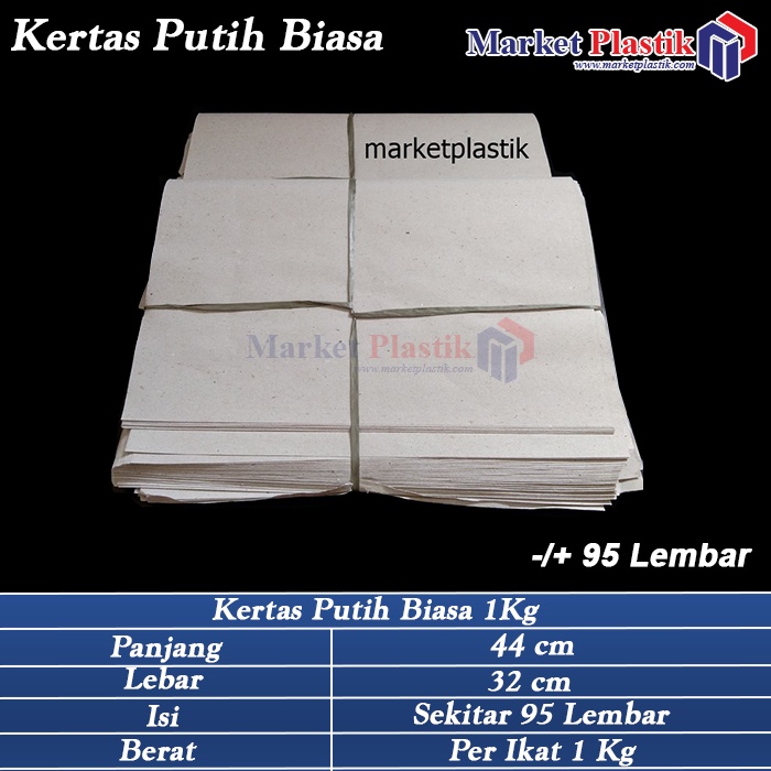 

Kertas Putih Biasa/Kertas Nasi Padang/Kertas Nasi 10kg