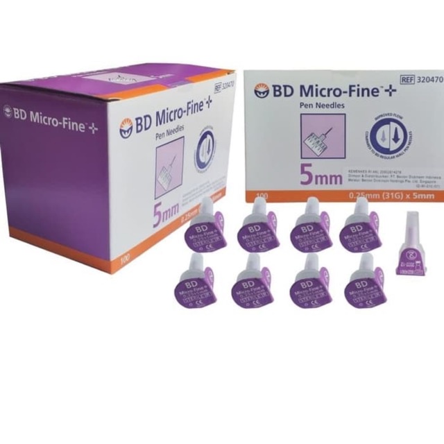 Jarum Insulin BD Micro-Fine 31G x 5mm (0.25mm) / Micro-Fine BD 1pcs