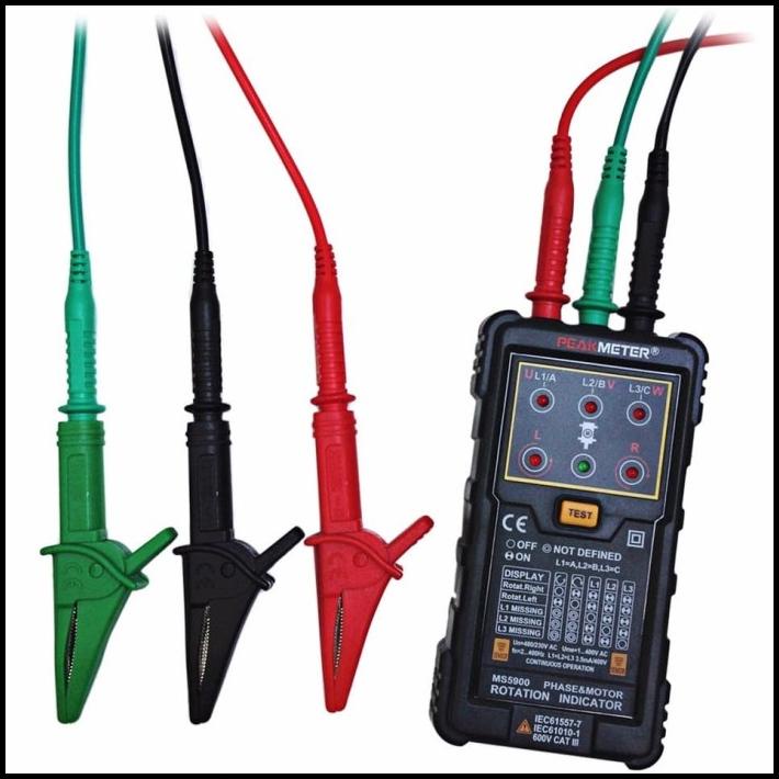 Digital 3 Three Phase Indicator Rotation Sequence Meter Tester Ms5900