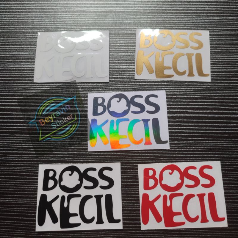 STICKER BOSS KECIL CUTTING