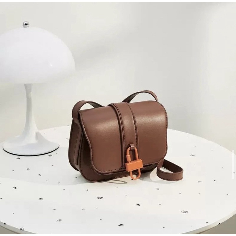 C Belta Padlock Crossbody Bag