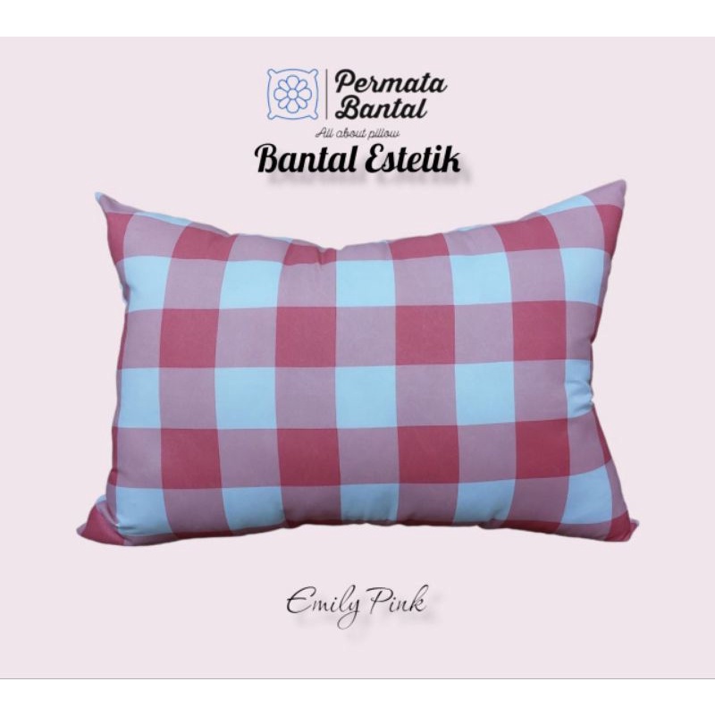 [PROMO] Bantal Estetik PERMATA BANTAL Padat isi 900Gram Full Silikon ukuran 50x70