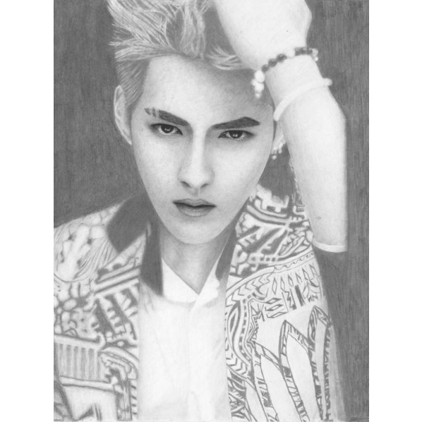 Lukisan Wajah Kris Wu/Member Exo