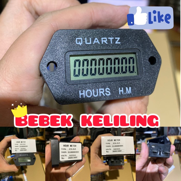 Tokochitrae- Hour Meter Digital / Hour Meter Mesin Dan Alat Berat / Sys-1D-R