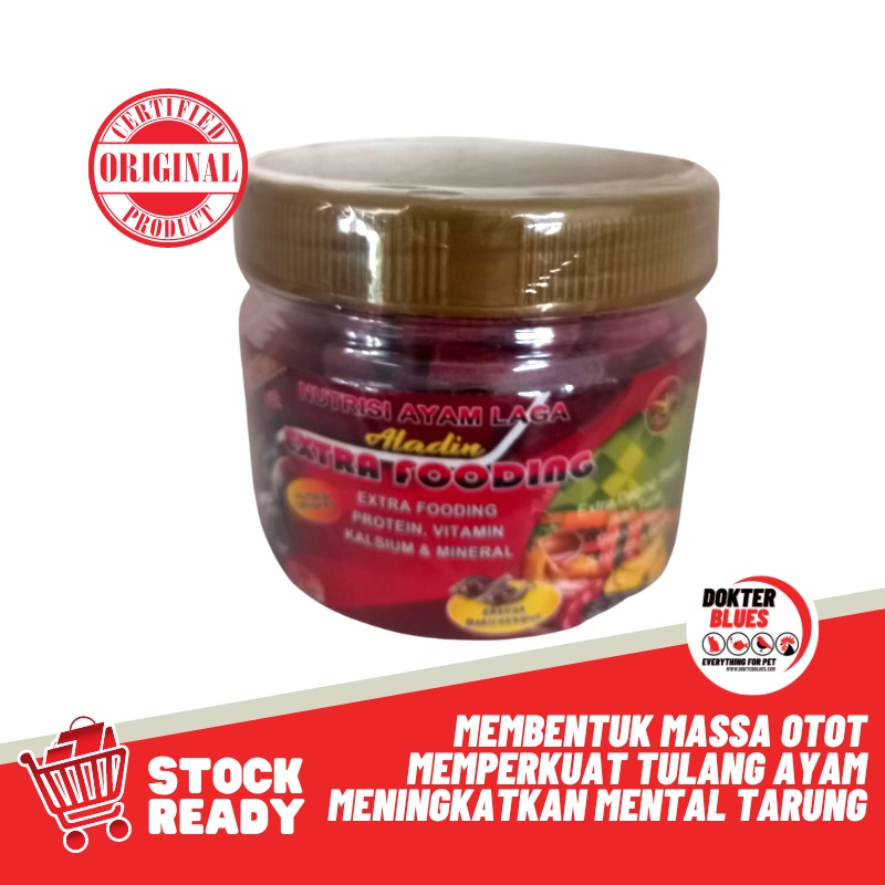 Extra Fooding Aladin TOPLES isi 100 Butir Bernutrisi Tinggi Untuk Ayam Laga