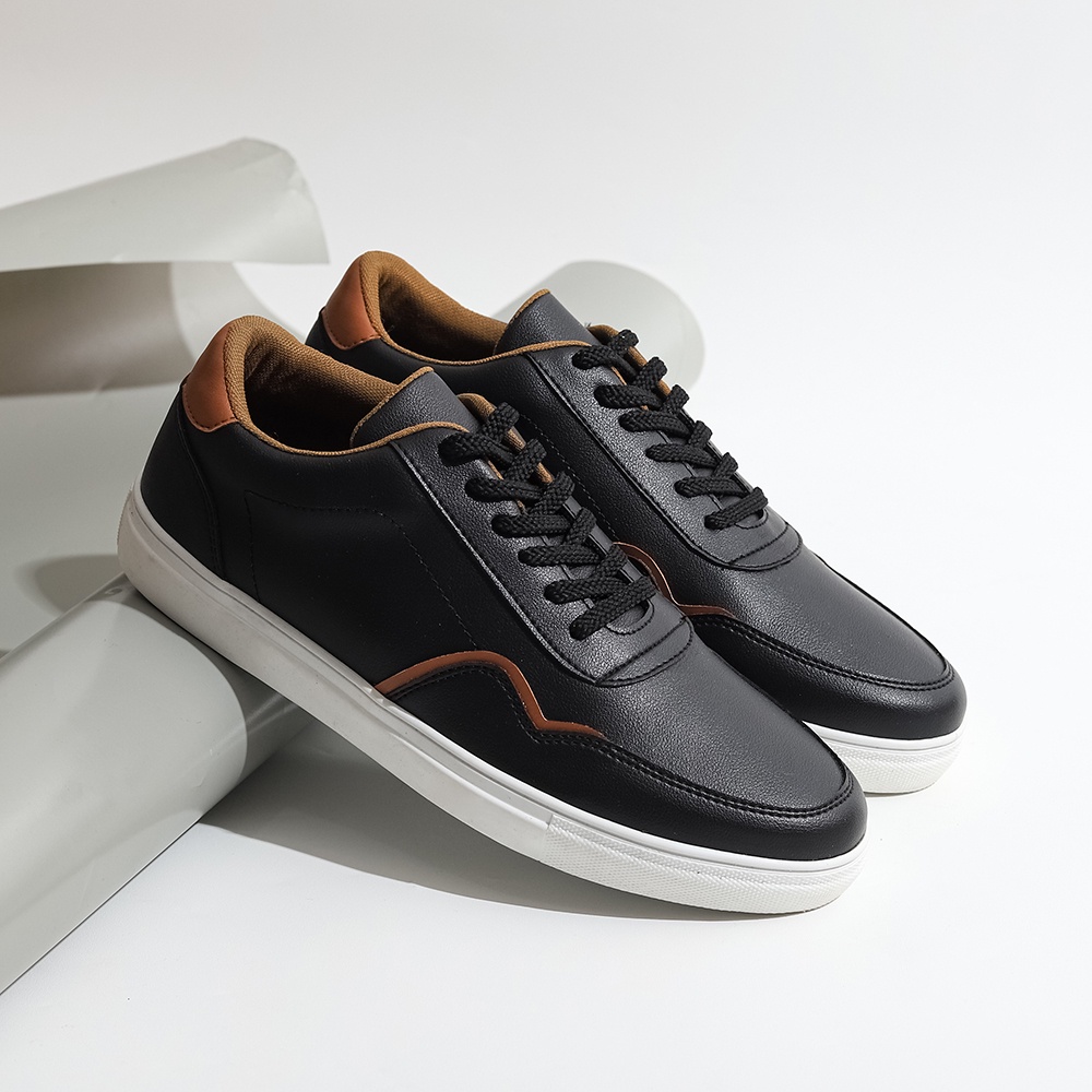 CHROLLO BLACK | ManNeedMe x Lvnatica| Sepatu Sneakers Pria | Sepatu Casual Pria Original