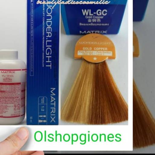 limited Edition✔️CAT Matrix Wonderlight Gold Copper WL-GC + oxydant campuran cat rambut wonder light