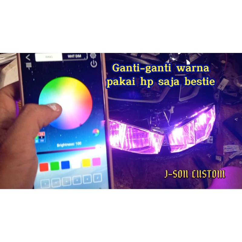 Devil eye demon eye RGB android/IOS Bluetooth handphone demon projie biled