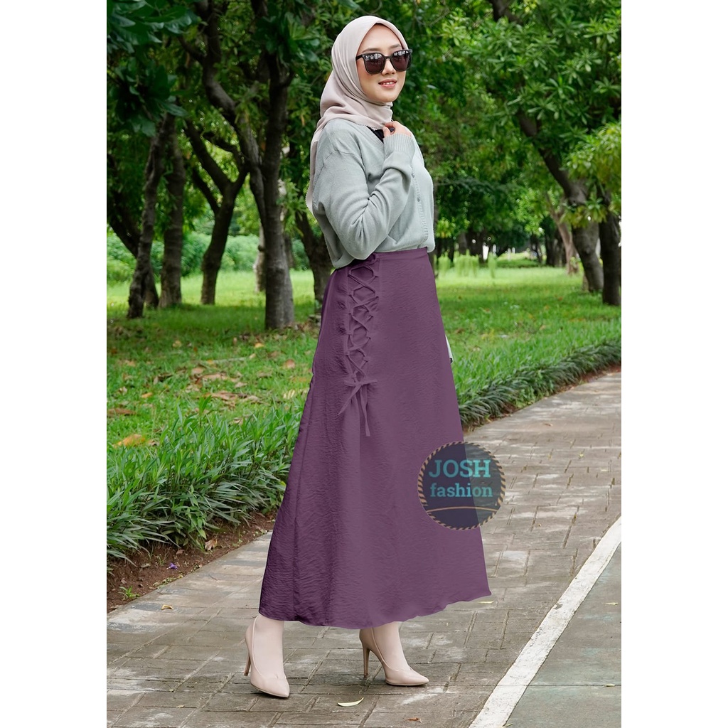 ROK SIMPUL KOREA CRINGKLE AIRFLOW PREMIUM//ROK AESTHETIC/ROK KERJA WANITA