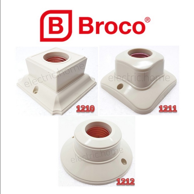 Fitting Lampu Tempel Plafon E27 BROCO