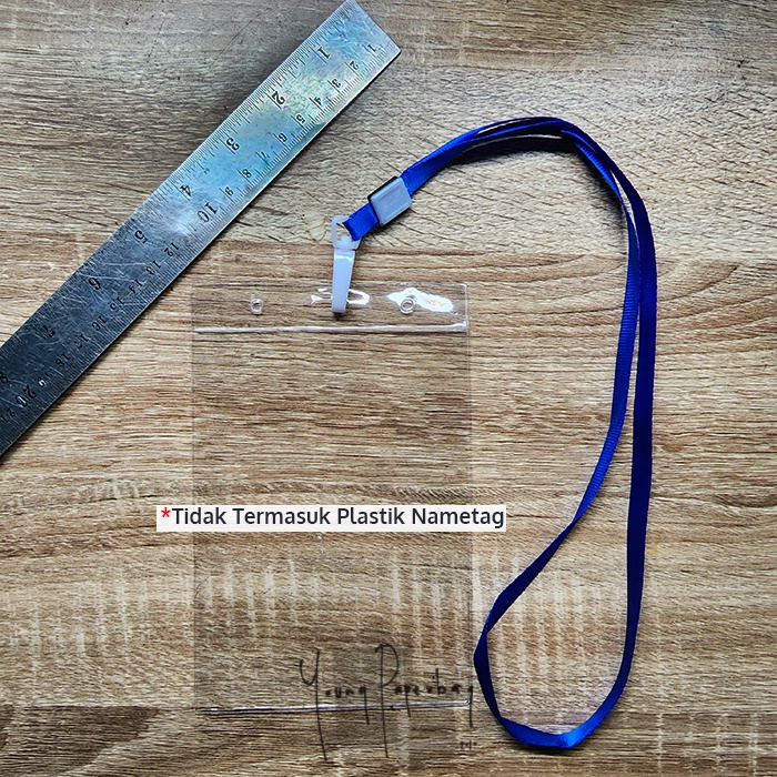 

Tali Lanyard Id Card Nametag Nylon 1 Cm / Tali Gantung Hook Plastik Polos (50 Pcs)