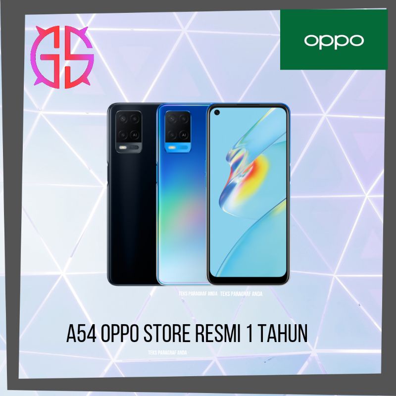Oppo A54 6/128 oppo store resmi 1 tahun
