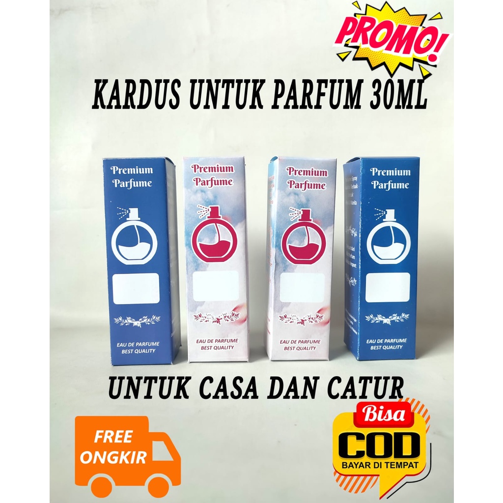 (1PCS)KARDUS KOTAK UNTUK PARFUM 30ML BISA UNTUK CASA DAN CATUR 30ML.