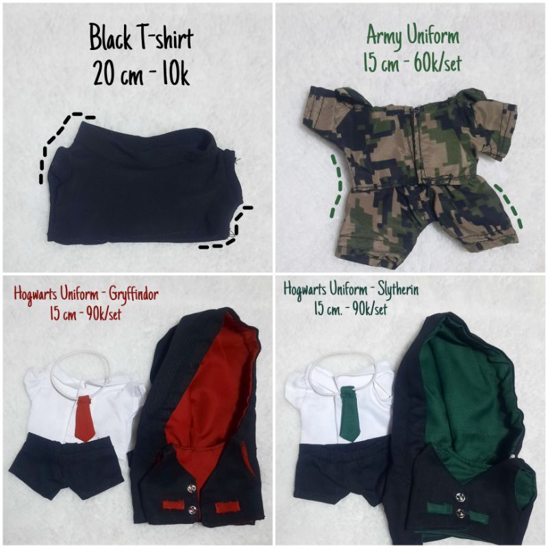 [READY] doll clothes baju doll 15 cm/20 cm