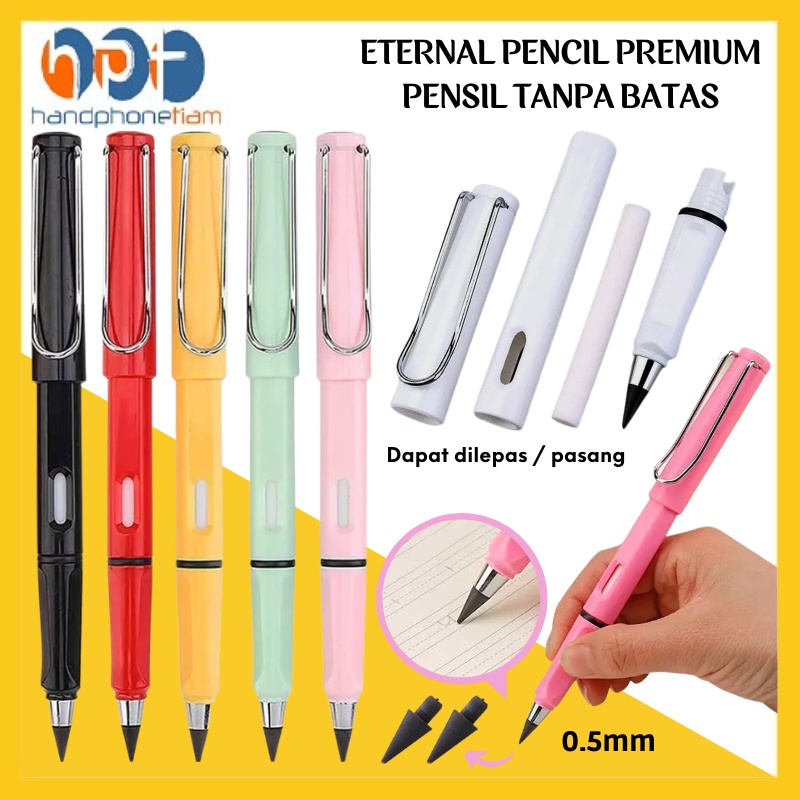 

Eternal Pencil Premium Pensil Tanpa Batas HB 0.5mm | Pensil Ajaib Tanpa Rautan Untuk Menulis Menggambar Sketsa | Pena Perlengkapan Alat Tulis Sekolah Anak / Kantor | Unlimited Writing Eternal Pencil Inkless