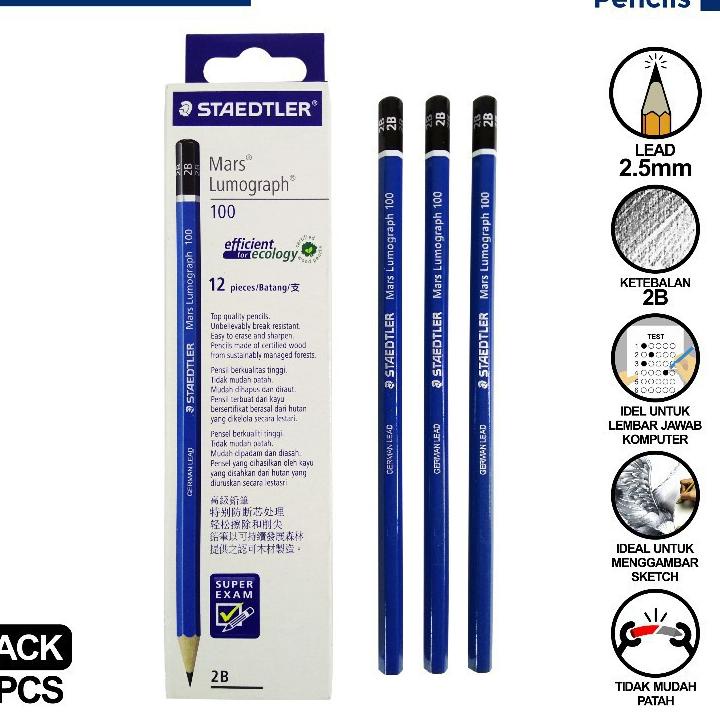 

Best - PACK Pensil / Pencils 2B Untuk Ujian - Staedtler ,,