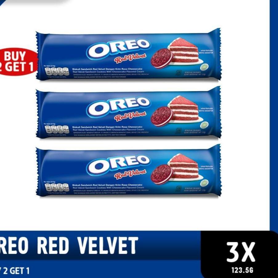 

4.4 BRANDS FESTIVAL [Beli 3 Lebih Hemat] Oreo Red Velvet 123.5gr x3