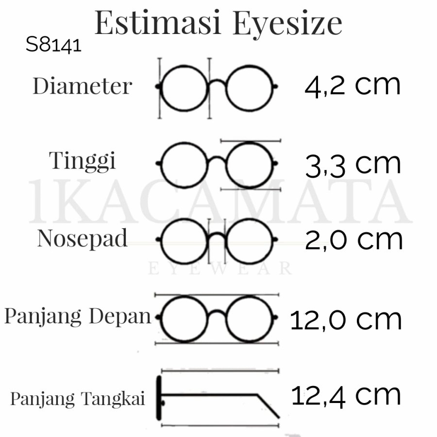 PAKET KACAMATA ANAK FRAME + LENSA TYPE S8141