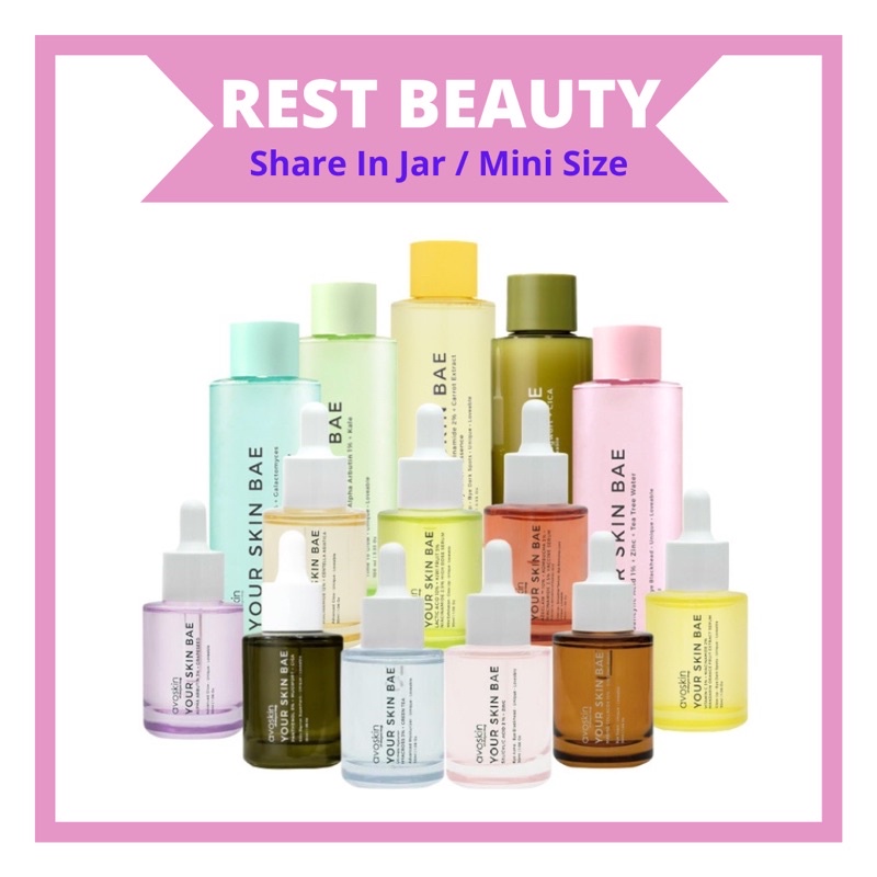 [ SHARE IN JAR ] Avoskin Your Skin Bae Mugwort ll Avoskin Salicylic Acid Toner ll Avoskin Niacinamid
