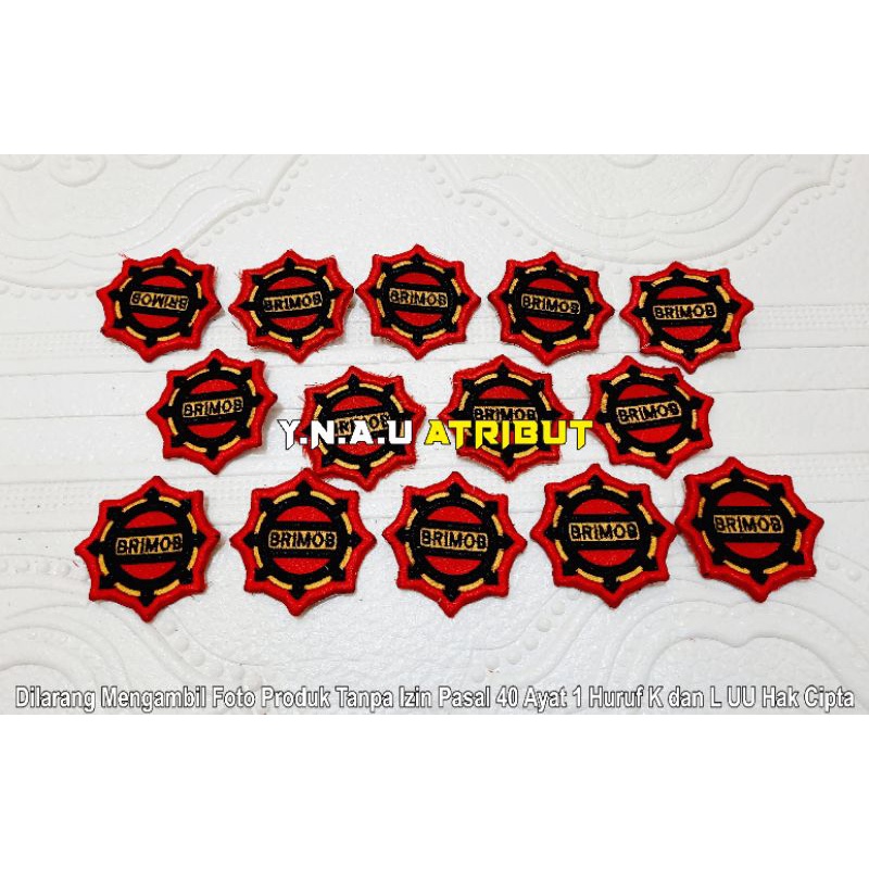 ATRIBUT PDL POLRI / PIN PDL RODA BRIMOB POLRI