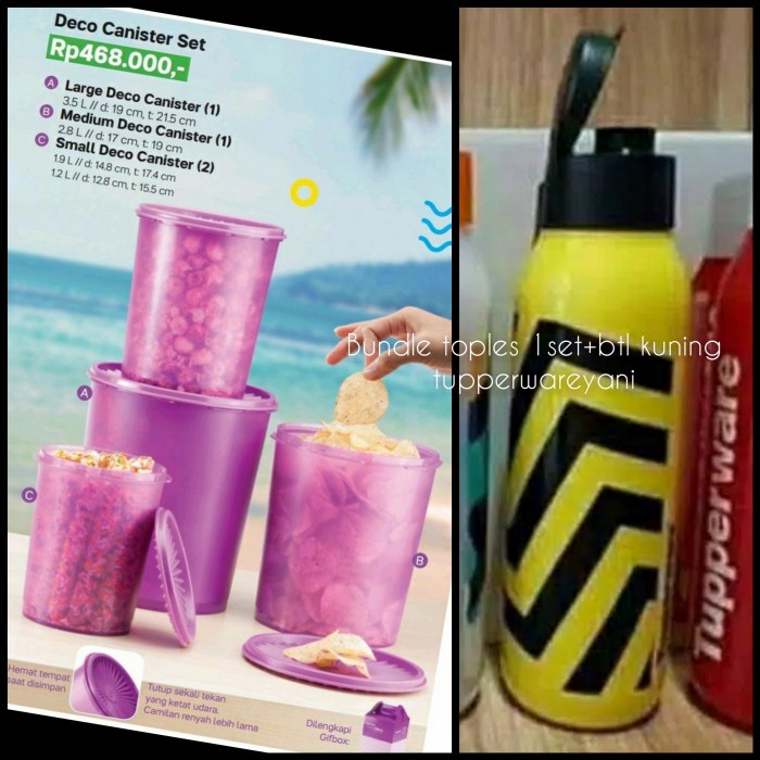 Botol Minum Tupperware 750Ml Ori Tupperware Fancy Bottle 750Ml Eco 750 - Peralatan / Perlengkapan