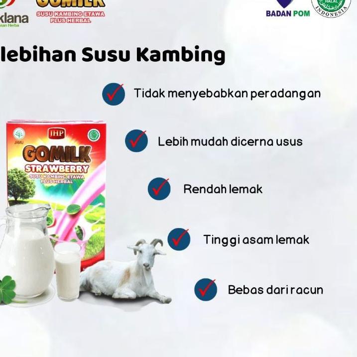 

11.11✔️GOMILK MURAH Go milk COD (GOMILK KINI HADIR DI SURABAYA) Susu kambing ettawa / etawa plus herbal solusi untuk maag|KD7