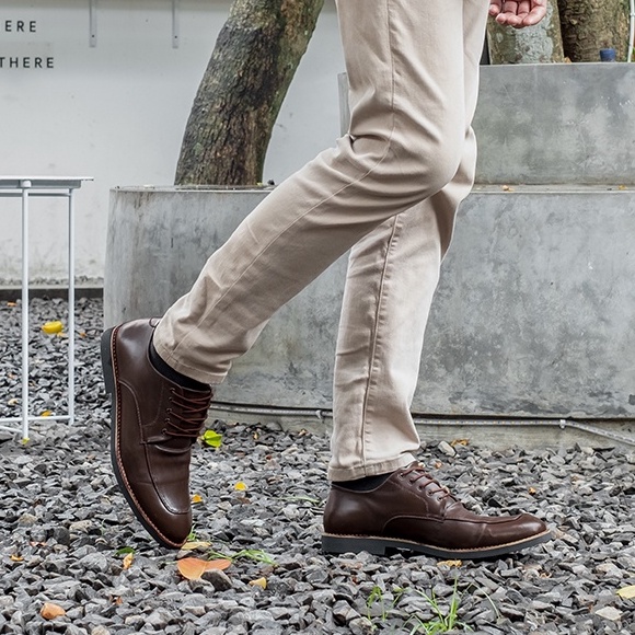 Alaves Brown | 39-44 | Sepatu Pantofel Hitam Pria Casual Kerja Cowok Oxford Pantofel Laki | Lvnatica FORIND