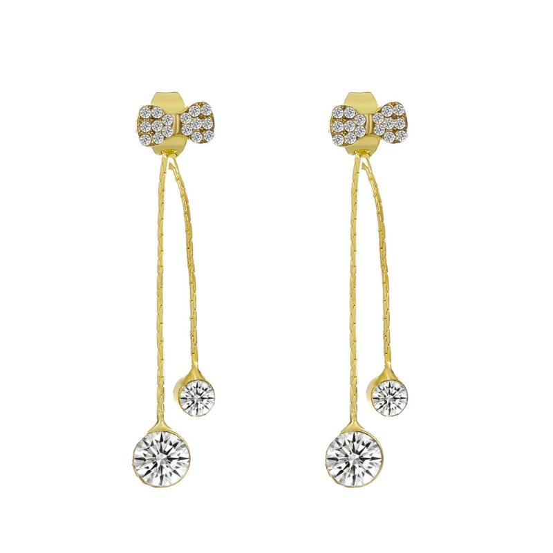 Mhang Anting Gantung Panjang Tusuk Gaya Korea Motif Kupu-Kupu + Bintang + Berlian + Mutiara Untuk Perhiasan Wanita