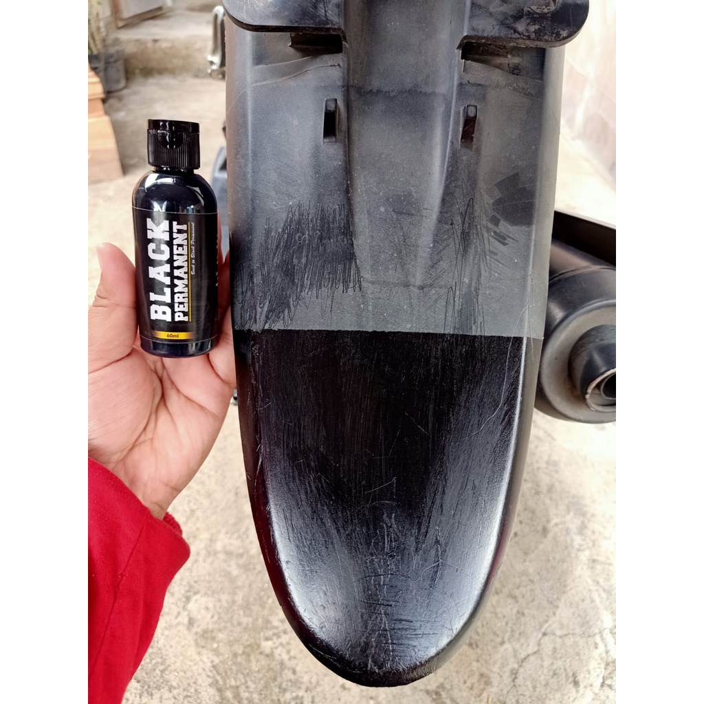 GLOSSY BLACK Premium 60ml, Penghitam Body Motor / Mobil Permanen daya tahan 3bln