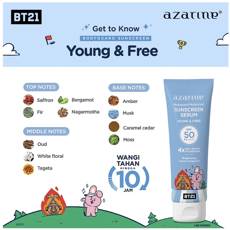 Azarine Sun Screen Serum BT21 100ml