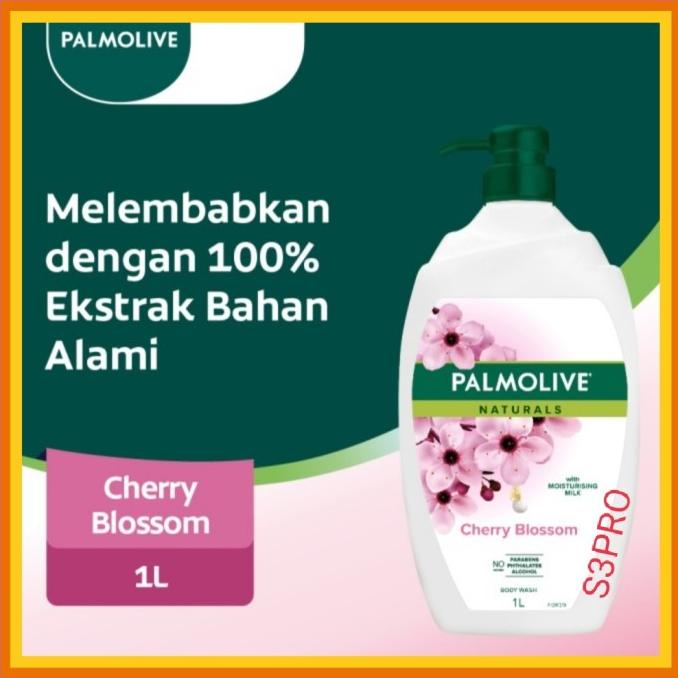 Palmolive sabun mandi 1 liter Cherry Blossom. Sabun mandi cair