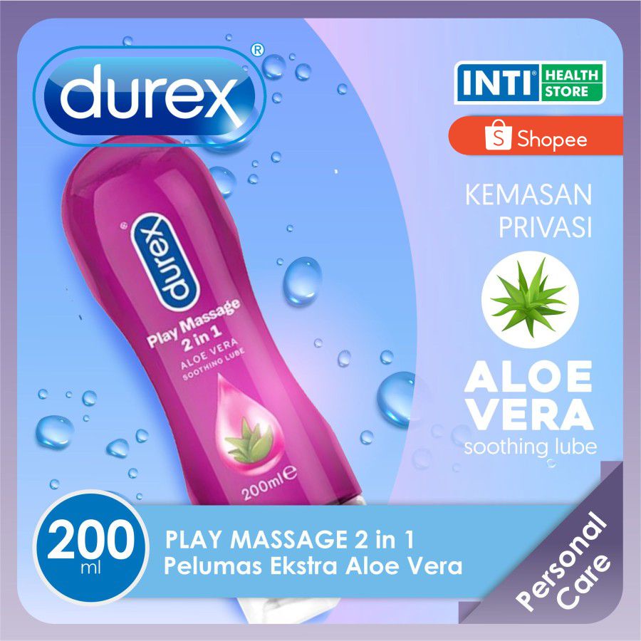 Durex | Play Massage 2 in 1 200ml | Pelumas Ekstrak Aloe Vera