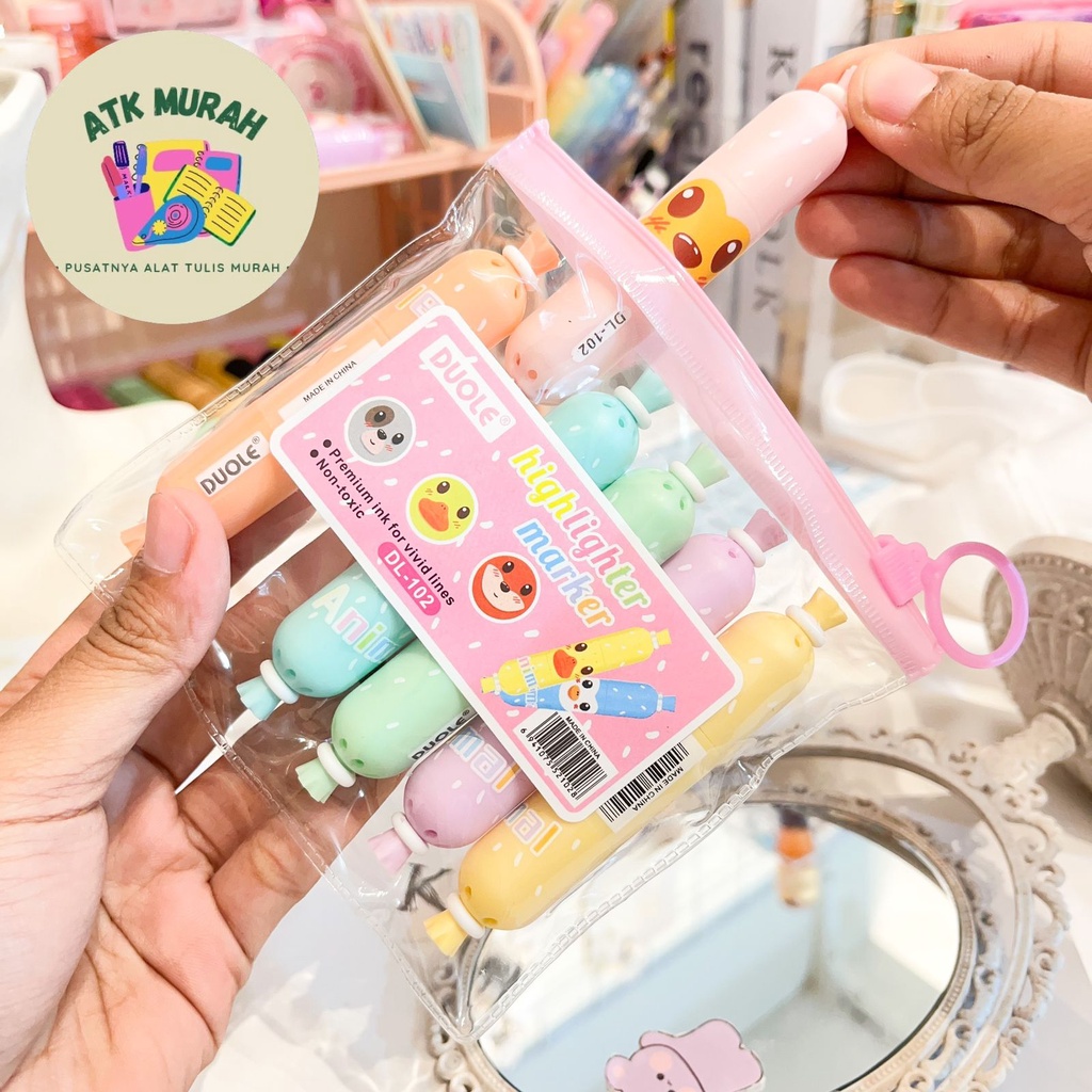 

HIGHLIGHTER SOSIS 1 SET ISI 6 PCS WARNA WARNI COLORFUL LUCU COD SOUVERNIR TERMURAH BAGUS