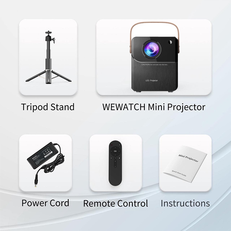 【COD + 2022 TERBARU】Proyektor with Berdiri Proyektor Andriod Smart Projector 1080P FHD 150ANSI 8000 Lumens WIFI BLUETOOTH Proyektor Murah Untuk rumah, ruang kelas, ruang pertemuan